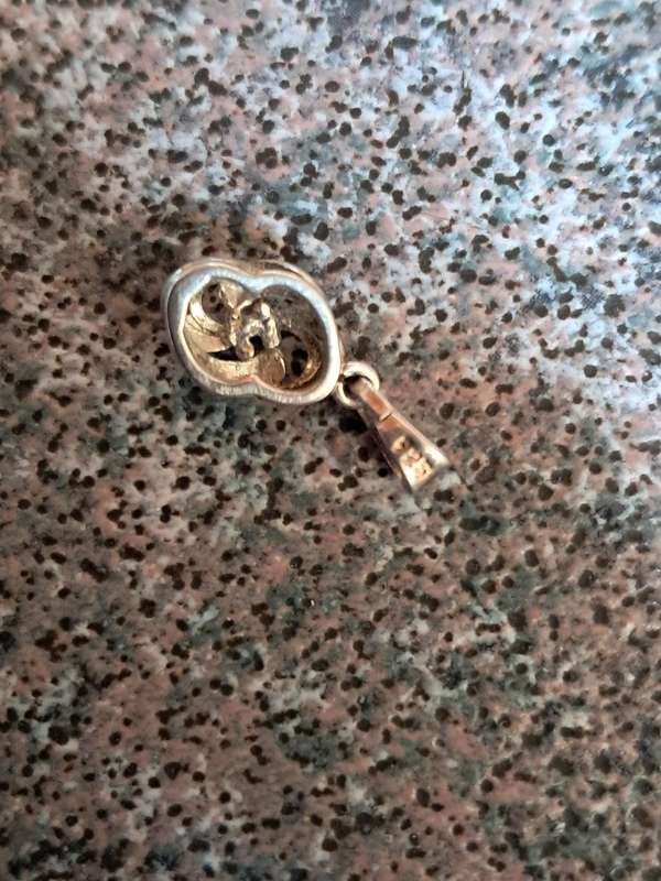 Silver pendant for necklace 1.5cm sterling 925
