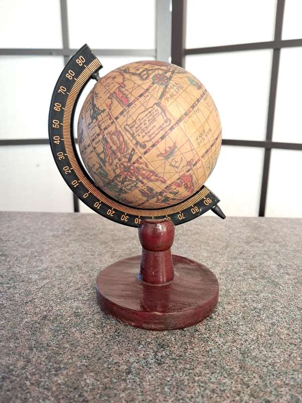 Vintage desktop Earth globe 1960's era