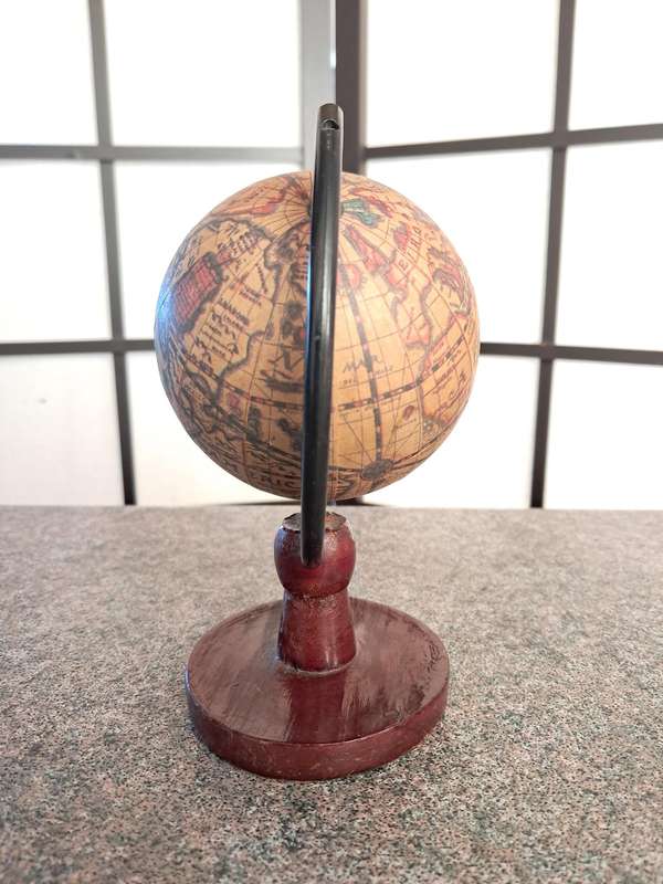 Vintage desktop Earth globe 1960's era