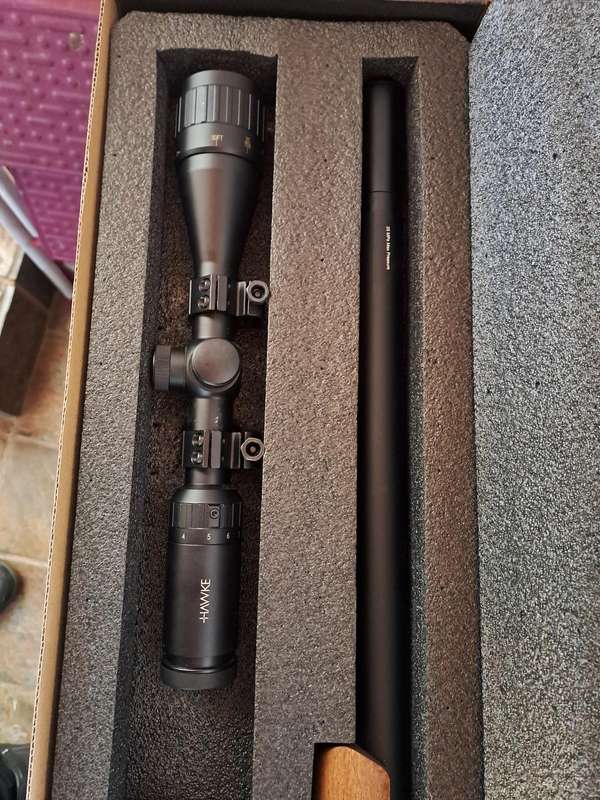 PCP Air rifle Snowpeak M30B 5.5mm .22 with Hawk scope