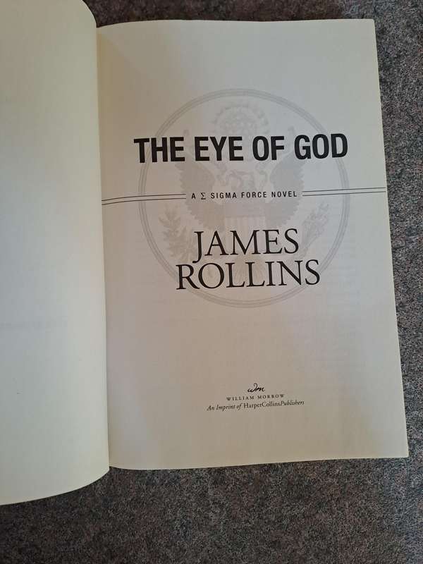 James Rollins The Eye Of God hard cover