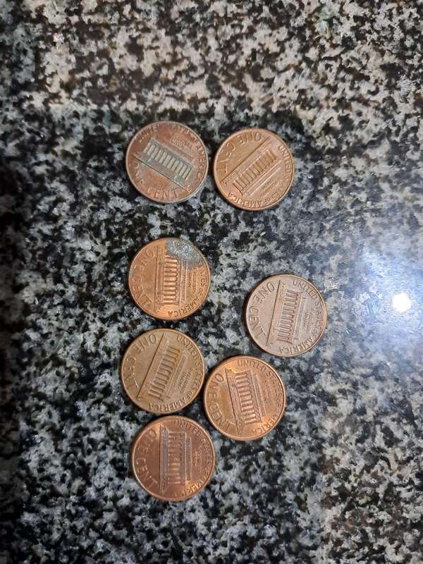 American 1 cent x7 sold as bundle