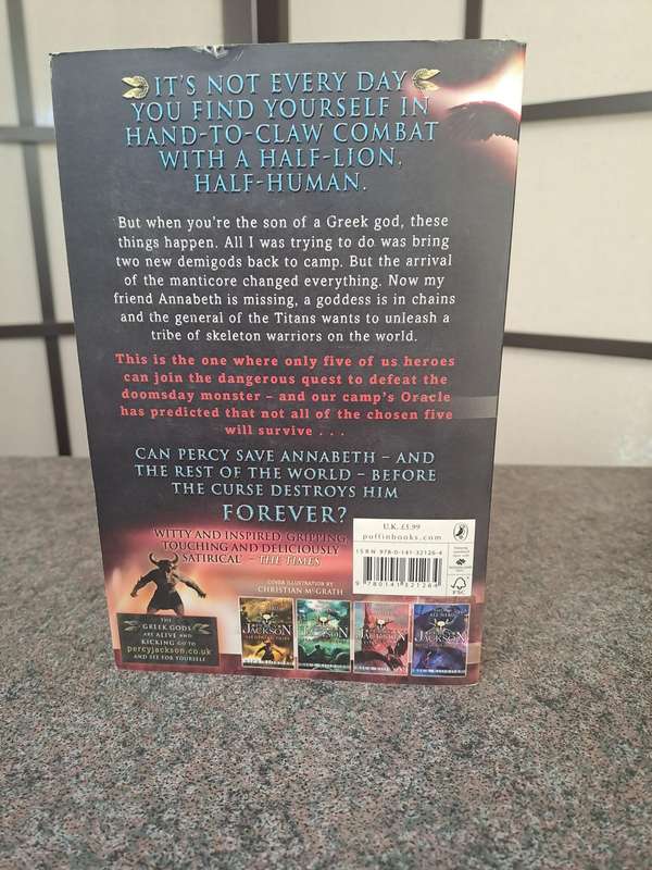 Book fiction Percy Jackson and the Titans Curse