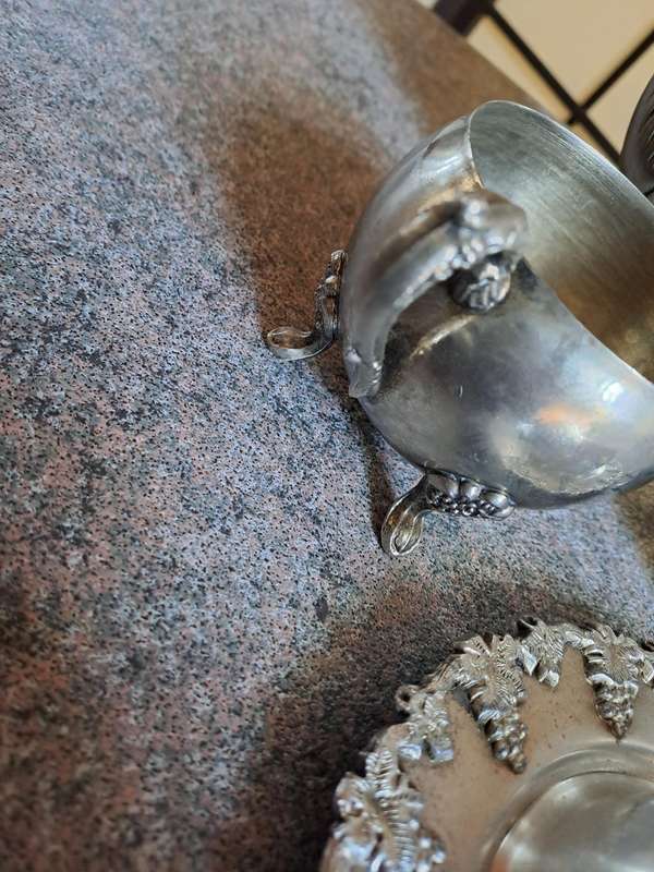 Vintage silver tea set pieces early 20th century
