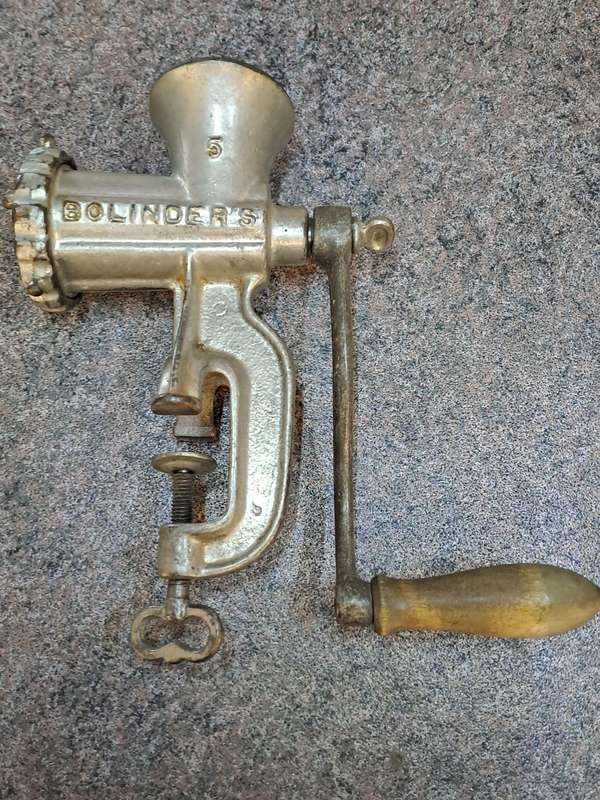 Vintage high quality Bolinder's no5 mincer made in Sweden