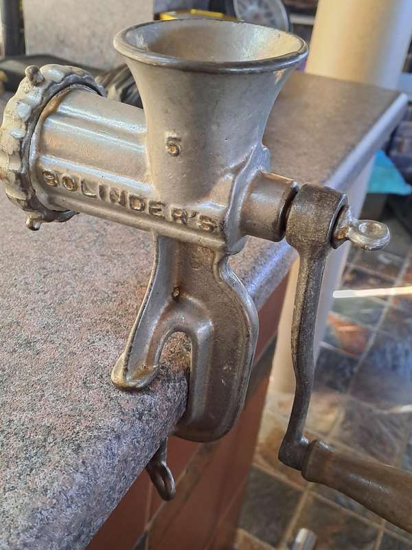 Vintage high quality Bolinder's no5 mincer made in Sweden