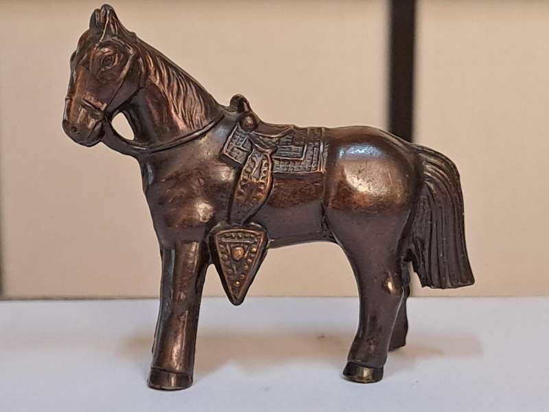 Vintage 1930's Japanese bronze horse figurine