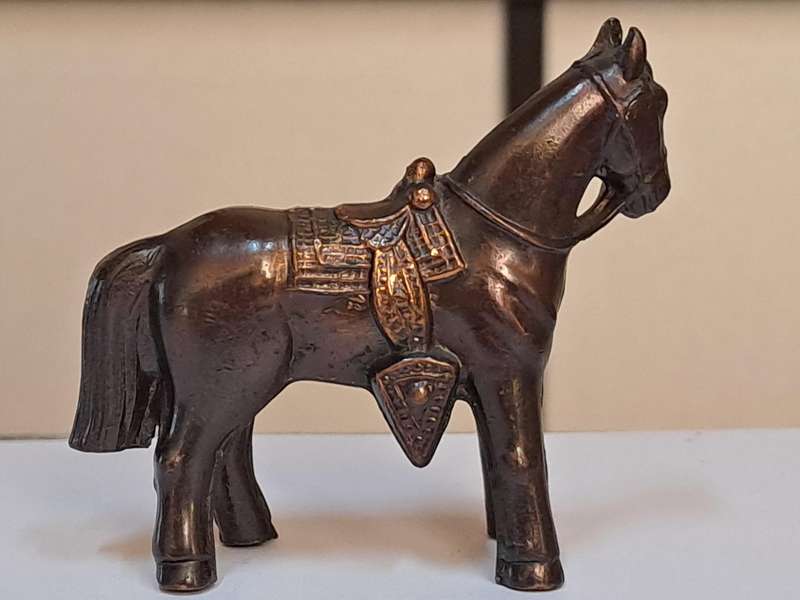 Vintage 1930's Japanese bronze horse figurine