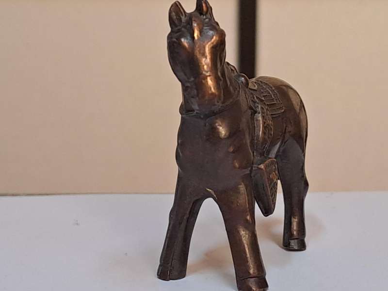 Vintage 1930's Japanese bronze horse figurine