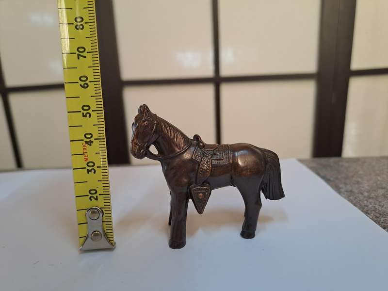 Vintage 1930's Japanese bronze horse figurine