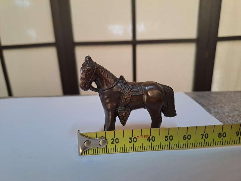 Vintage 1930's Japanese bronze horse figurine
