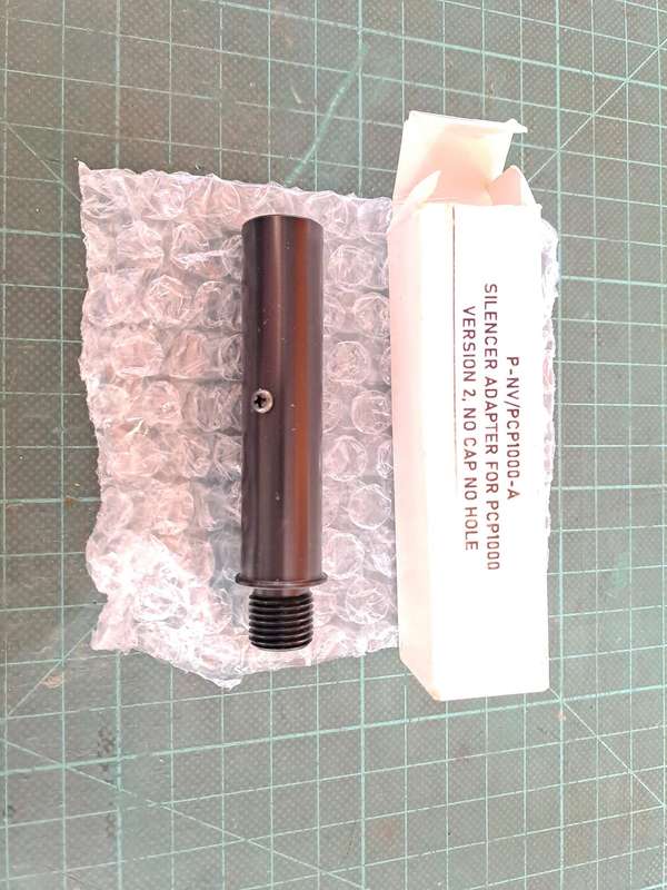 Air rifle moderator/silensor adaptor