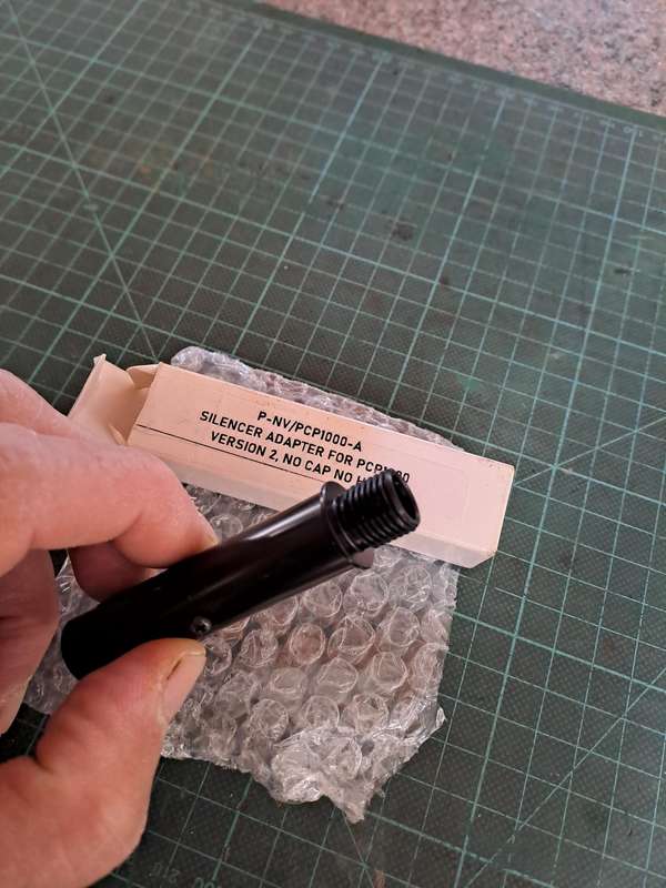 Air rifle moderator/silensor adaptor