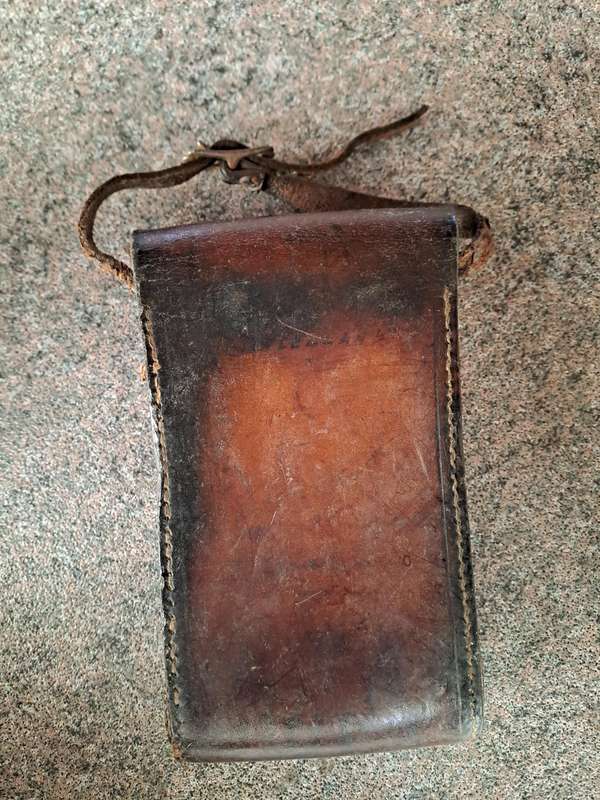Antique bellows camera case for early Kodac camera