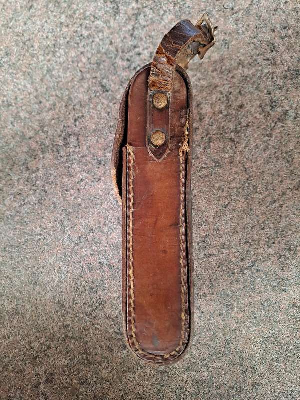 Antique bellows camera case for early Kodac camera