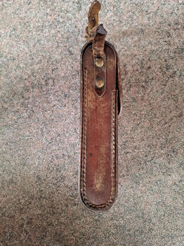 Antique bellows camera case for early Kodac camera