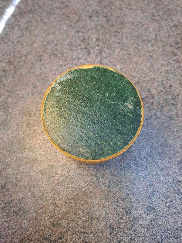 Vintage curved wood string dispenser early 20th century