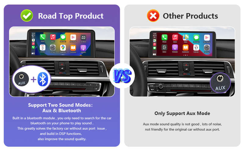 10.25" Touchscreen Wireless CarPlay & Android Auto BMW 3 & 4 Series