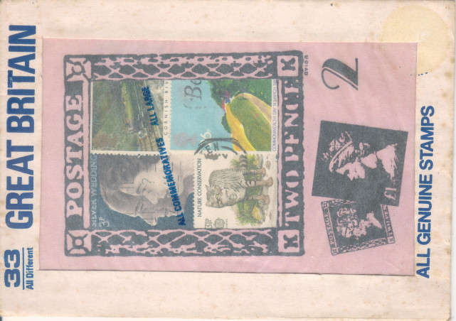 4 pre-pack stamps (all genuine postage stamps)