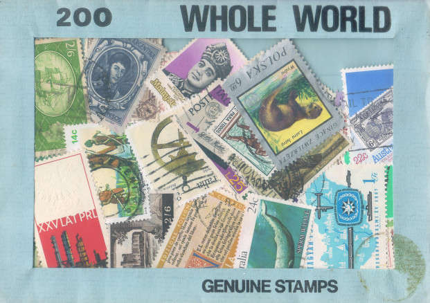 4 pre-pack stamps all genuine postage stamps (399 stamps)