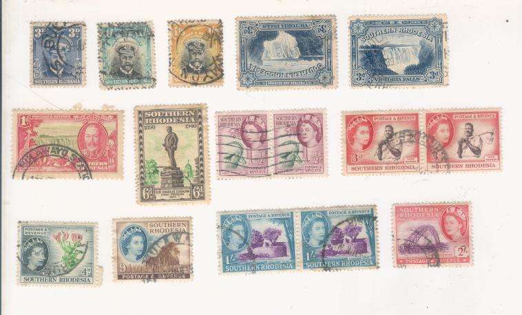 Selection of Southern Rhodesia postage stamps never to be repeated price