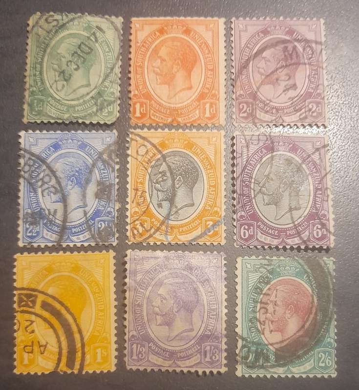 Union of South Africa 1913-1922 KGV selection