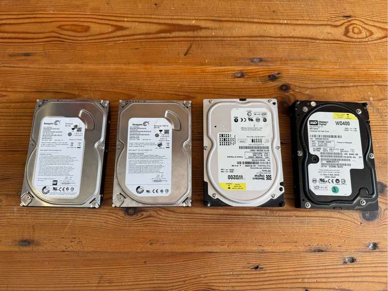 4 x Old Hard Drives