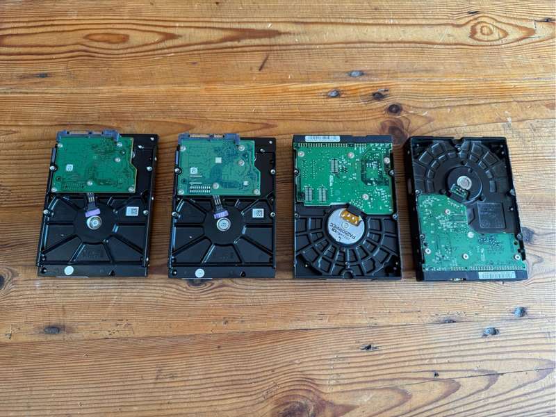 4 x Old Hard Drives
