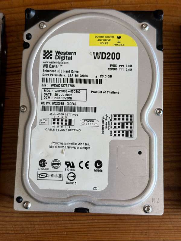 4 x Old Hard Drives