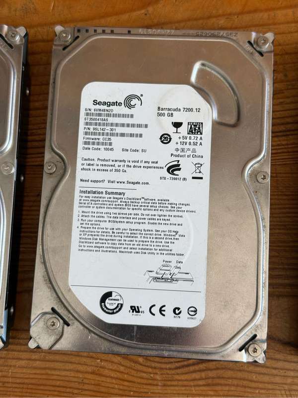 4 x Old Hard Drives