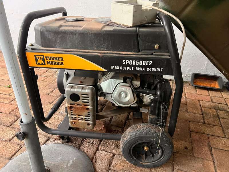Turner Morris 8kVA Generator Petrol 220v AVR & Electric Start
