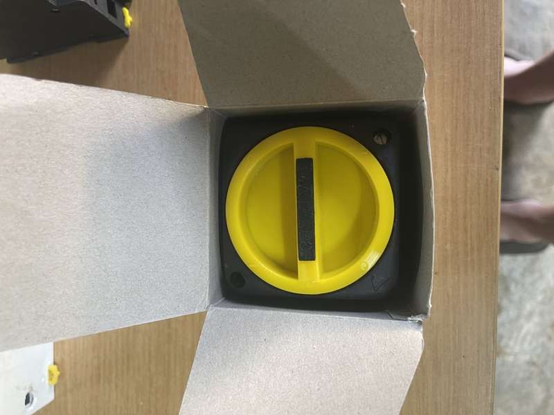 Weather proof switch and 4 x fixed 75mm wheels