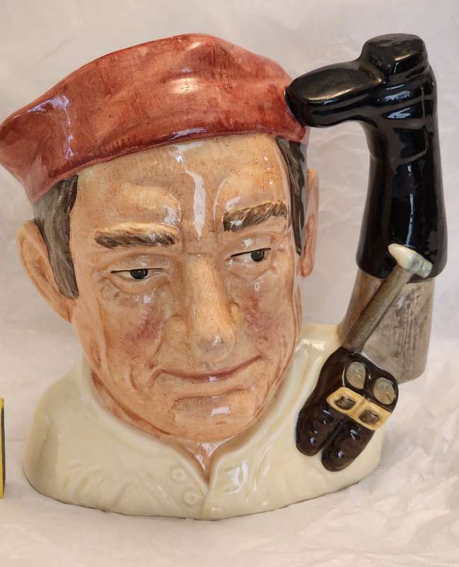 Royal Doulton Vintage TOBY Character jug: BOOT MAKER (Williamsburg Series) LARGE D-6572 - gorgeous