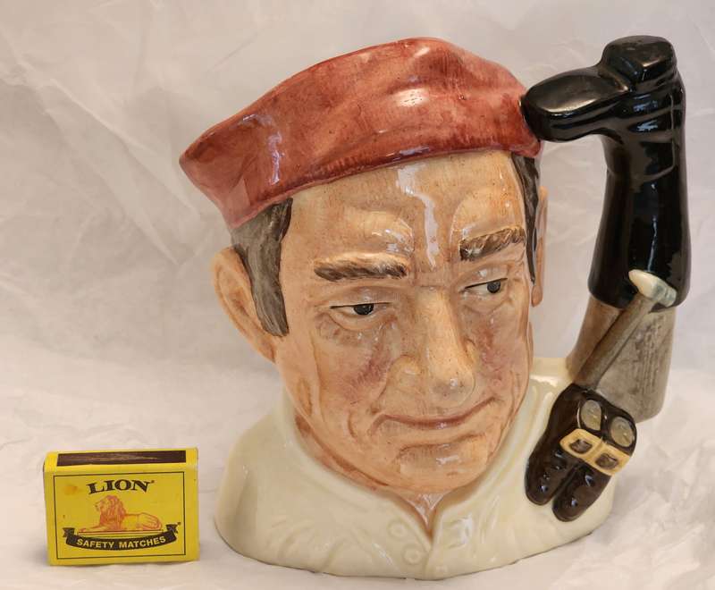 Royal Doulton Vintage TOBY Character jug: BOOT MAKER (Williamsburg Series) LARGE D-6572 - gorgeous