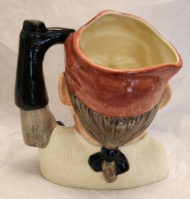 Royal Doulton Vintage TOBY Character jug: BOOT MAKER (Williamsburg Series) LARGE D-6572 - gorgeous