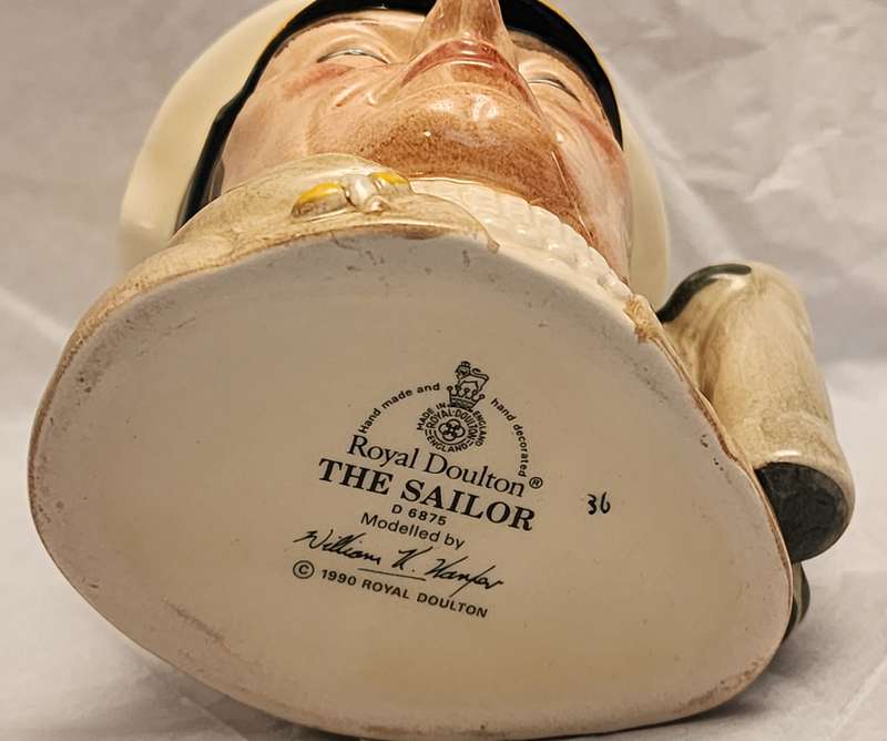Royal Doulton Character Jug - SAILOR  D6875 - Small  - superb lovely jug, Must see!
