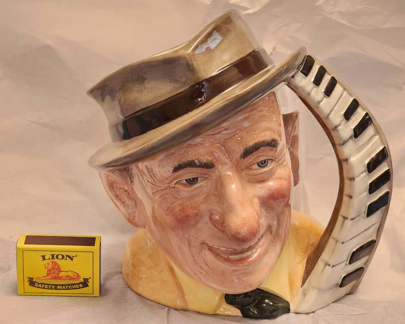 Jimmy Durante D6708 Royal Doulton Character Jug -Large -Wonderful features on JUG!