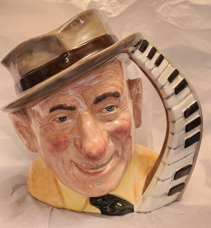 Jimmy Durante D6708 Royal Doulton Character Jug -Large -Wonderful features on JUG!