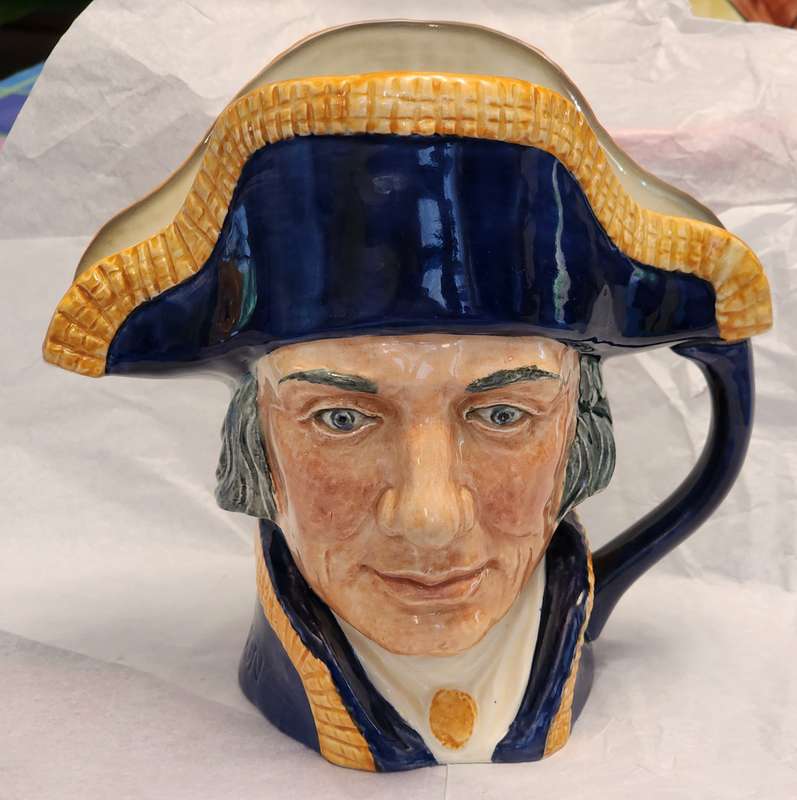 Lord Nelson D6336 Royal Doulton Character Jug - Large -Gorgeous Magnificent coloration, Superb !!