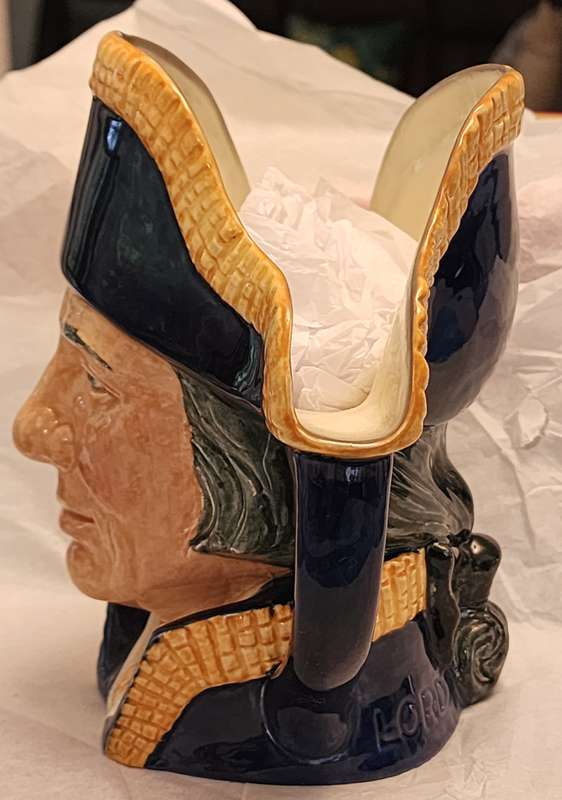 Lord Nelson D6336 Royal Doulton Character Jug - Large -Gorgeous Magnificent coloration, Superb !!