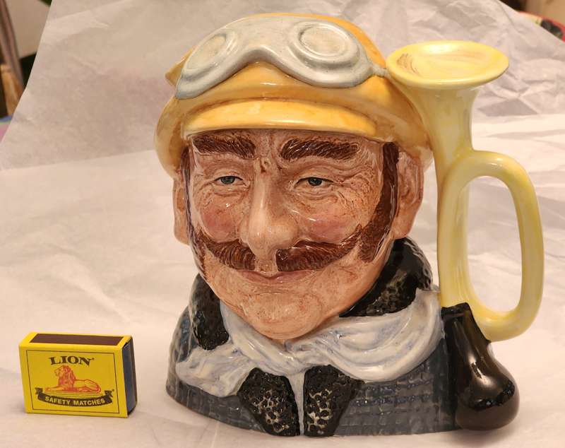 Veteran Motorist D6633  Royal Doulton Character Jug- Large and Simply Amazing, details, gorgeous!!