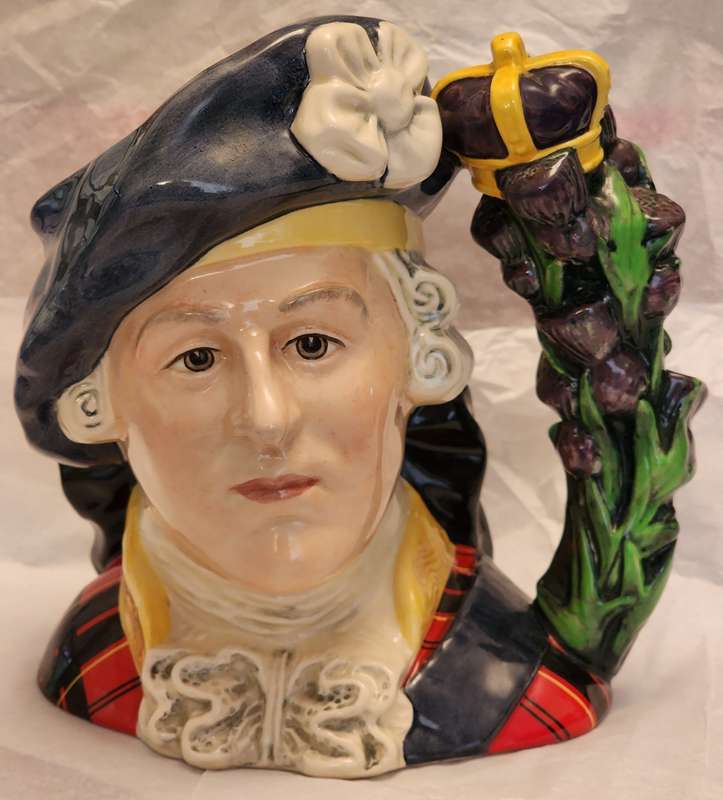 "BONNIE PRINCE CHARLIE" D6858 ! Stunning-  Royal Doulton Character Jug LARGE, Scarce, gorgeous jug!