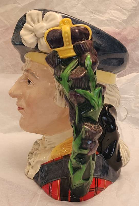 "BONNIE PRINCE CHARLIE" D6858 ! Stunning-  Royal Doulton Character Jug LARGE, Scarce, gorgeous jug!