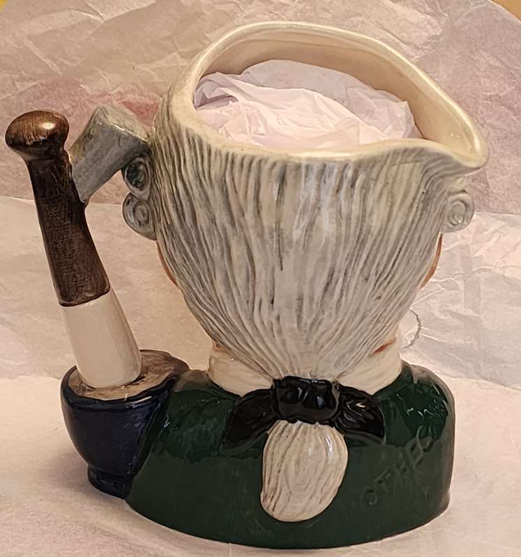 "THE APOTHECARY" D6567- Royal Doulton Character Jug LARGE  with "Mortar & PESTLE handle" fabulous!