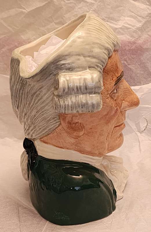 "THE APOTHECARY" D6567- Royal Doulton Character Jug LARGE  with "Mortar & PESTLE handle" fabulous!