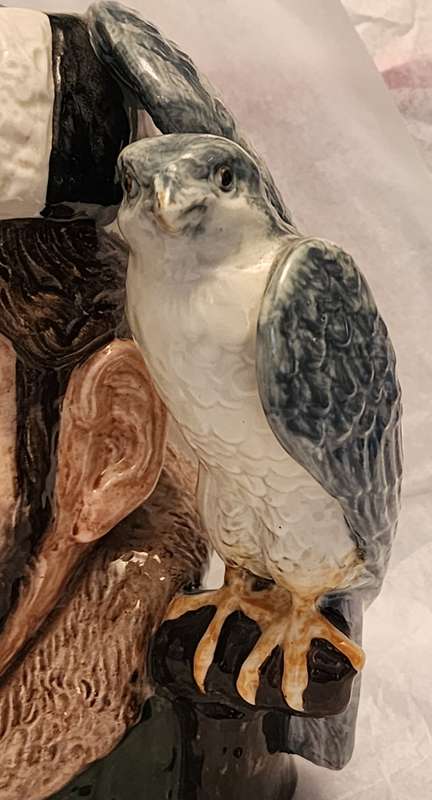 Royal Doulton Character Jug -Falconer D6533 - Large - Super jug, gorgeous Falcon handle, and details