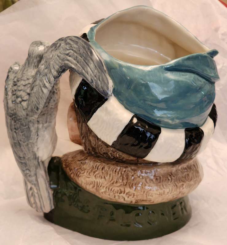 Royal Doulton Character Jug -Falconer D6533 - Large - Super jug, gorgeous Falcon handle, and details