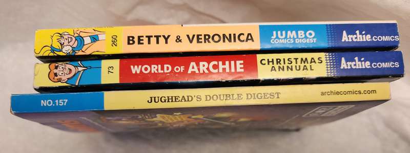 ARCHIE DIGESTs -"DOUBLE digests" "Christmas" "JUMBO" LOT of 3- fabulous LOT bargain VINTAGE COMICS-