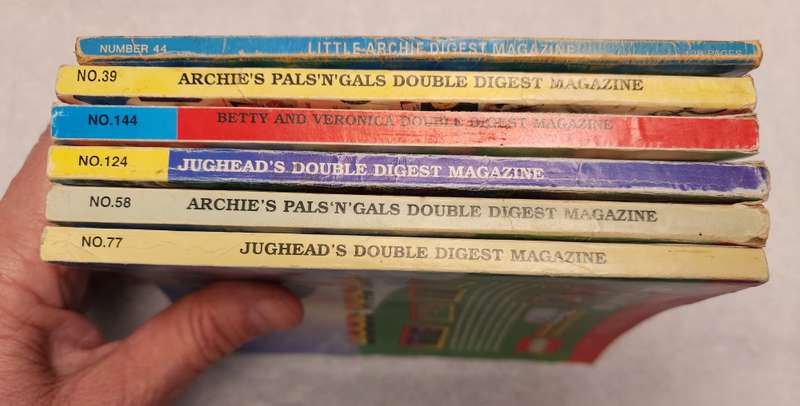 ARCHIE DIGESTs -"DOUBLE digests", scarce Little Archie, Jughead, Betty & Veronica(6) VINTAGE COMICS
