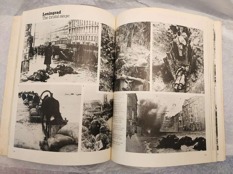 "World War II in Photographs" by John Pimlott- Fantastic book, a must have! Vintage War related Book